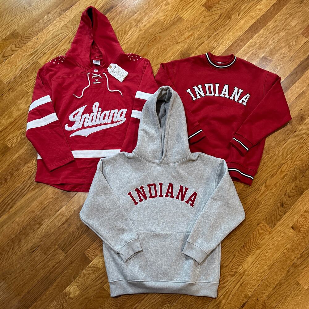 Indiana Hoosiers Football Homefield Sweatshirts Lot of 3 Mens Medium NWOT